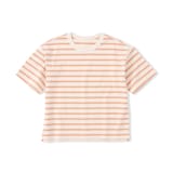 キッズ　太番手クルーネック五分袖Ｔシャツ