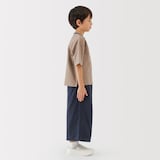 キッズ　太番手クルーネック五分袖Ｔシャツ