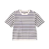 キッズ　太番手クルーネック五分袖Ｔシャツ