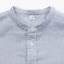 キッズ　二重ガーゼスタンドカラー長袖シャツ