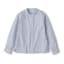 キッズ　二重ガーゼスタンドカラー長袖シャツ