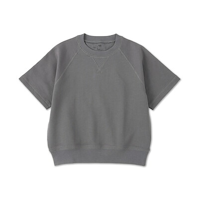 キッズ　ライトスウェットクルーネック五分袖Ｔシャツ