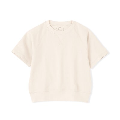 キッズ　ライトスウェットクルーネック五分袖Ｔシャツ