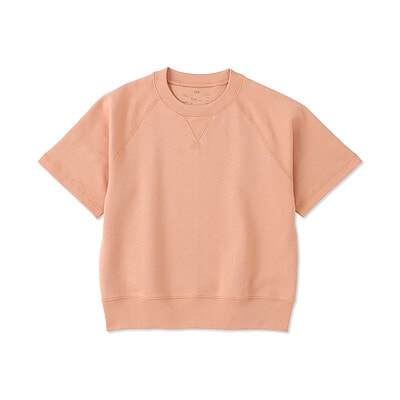 キッズ　ライトスウェットクルーネック五分袖Ｔシャツ