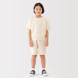 キッズ　ライトスウェットクルーネック五分袖Ｔシャツ