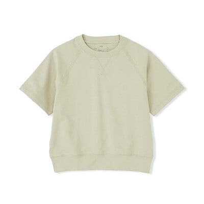 キッズ　ライトスウェットクルーネック五分袖Ｔシャツ