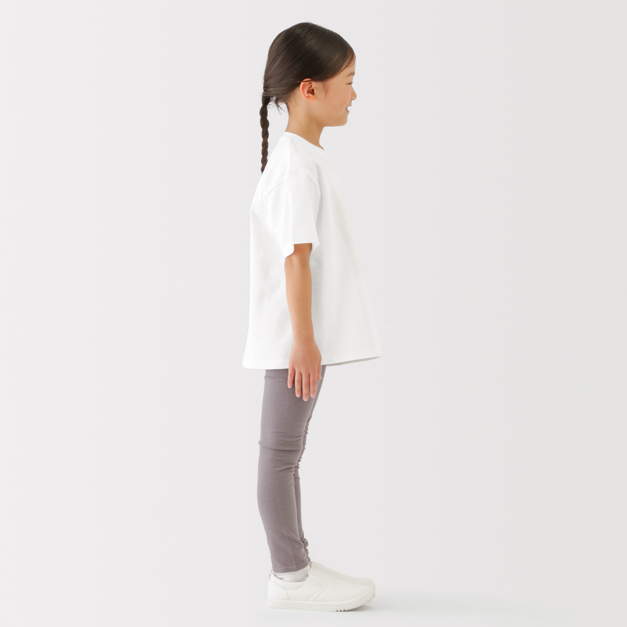 キッズ　見守りポケット付きクルーネック半袖Ｔシャツ