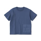 キッズ　見守りポケット付きクルーネック半袖Ｔシャツ