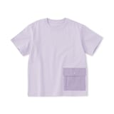 キッズ　見守りポケット付きクルーネック半袖Ｔシャツ