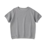 キッズ　ワッフル編みクルーネック半袖Ｔシャツ