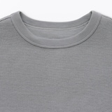 キッズ　ワッフル編みクルーネック半袖Ｔシャツ