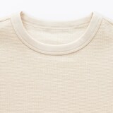 キッズ　ワッフル編みクルーネック半袖Ｔシャツ