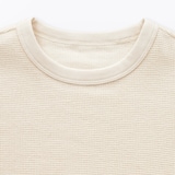 キッズ　ワッフル編みクルーネック半袖Ｔシャツ