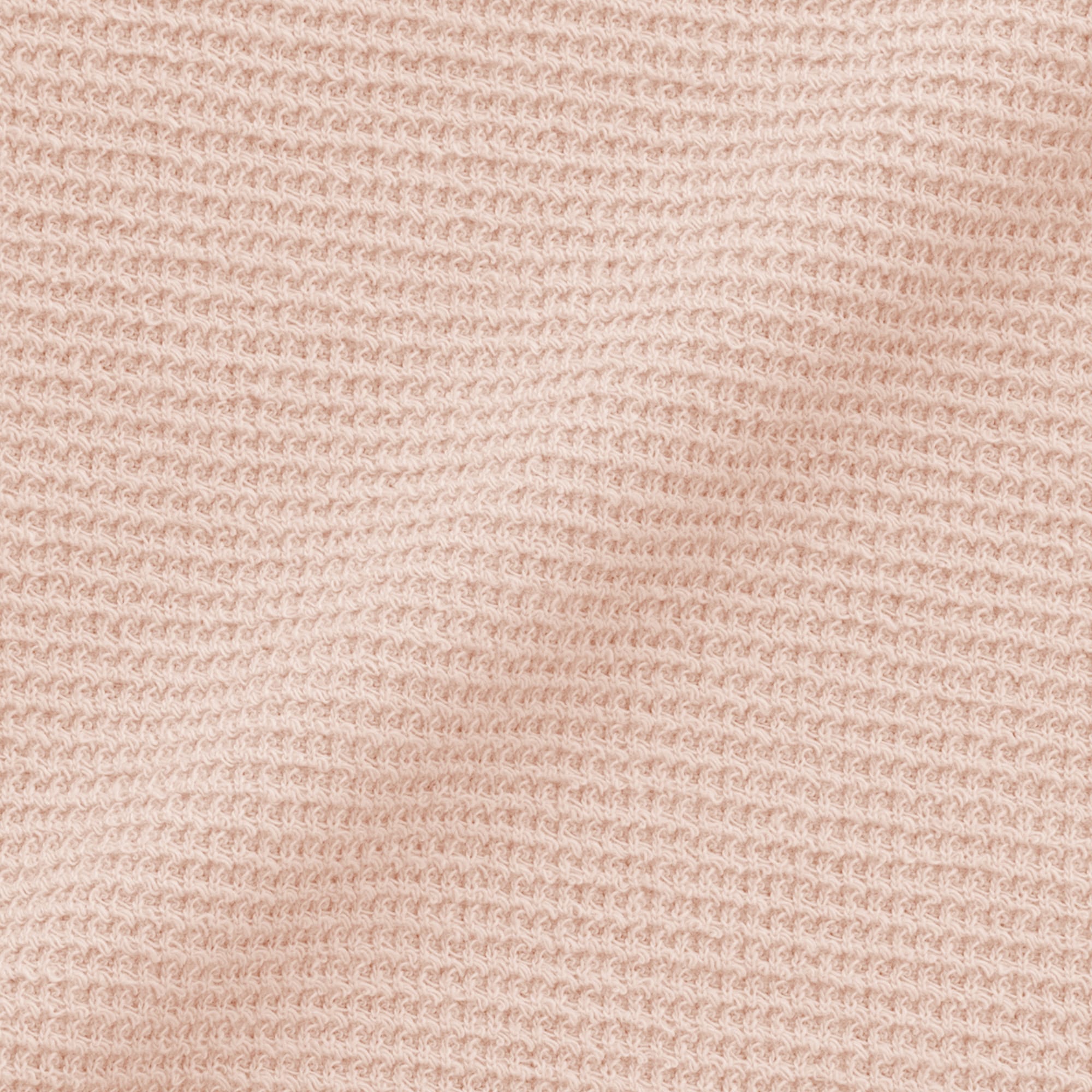 キッズ　ワッフル編みクルーネック半袖Ｔシャツ