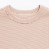 キッズ　ワッフル編みクルーネック半袖Ｔシャツ