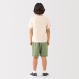 キッズ　ワッフル編みクルーネック半袖Ｔシャツ