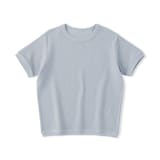 キッズ　ワッフル編みクルーネック半袖Ｔシャツ