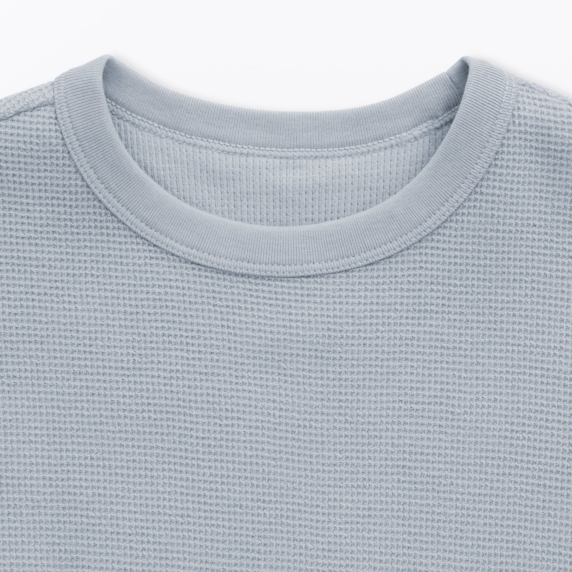 キッズ　ワッフル編みクルーネック半袖Ｔシャツ