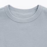 キッズ　ワッフル編みクルーネック半袖Ｔシャツ