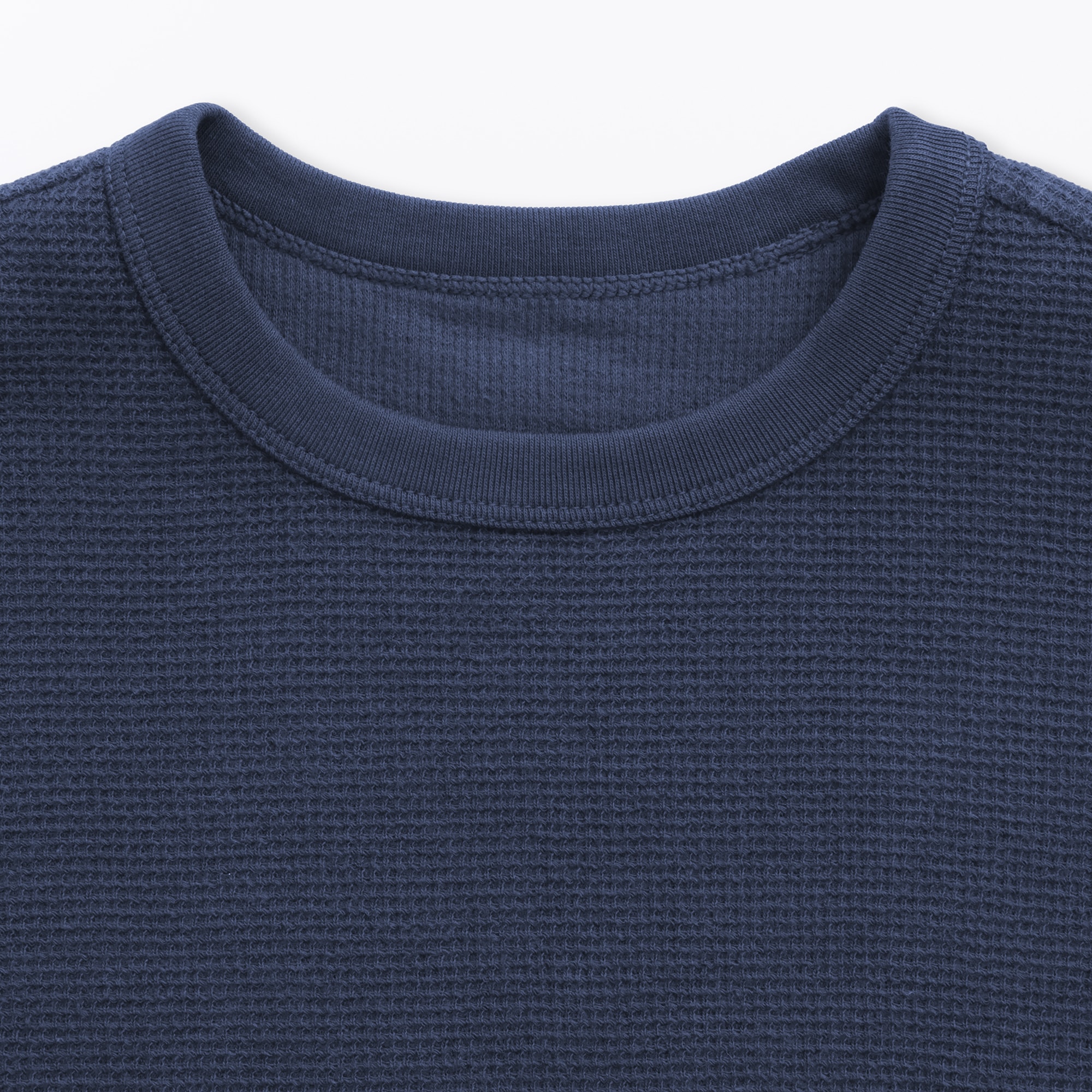 キッズ　ワッフル編みクルーネック半袖Ｔシャツ