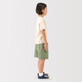 キッズ　ワッフル編みクルーネック半袖Ｔシャツ