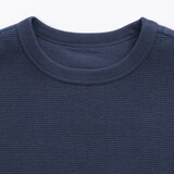 キッズ　ワッフル編みクルーネック半袖Ｔシャツ