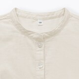 キッズ　二重ガーゼ長袖ワンピース