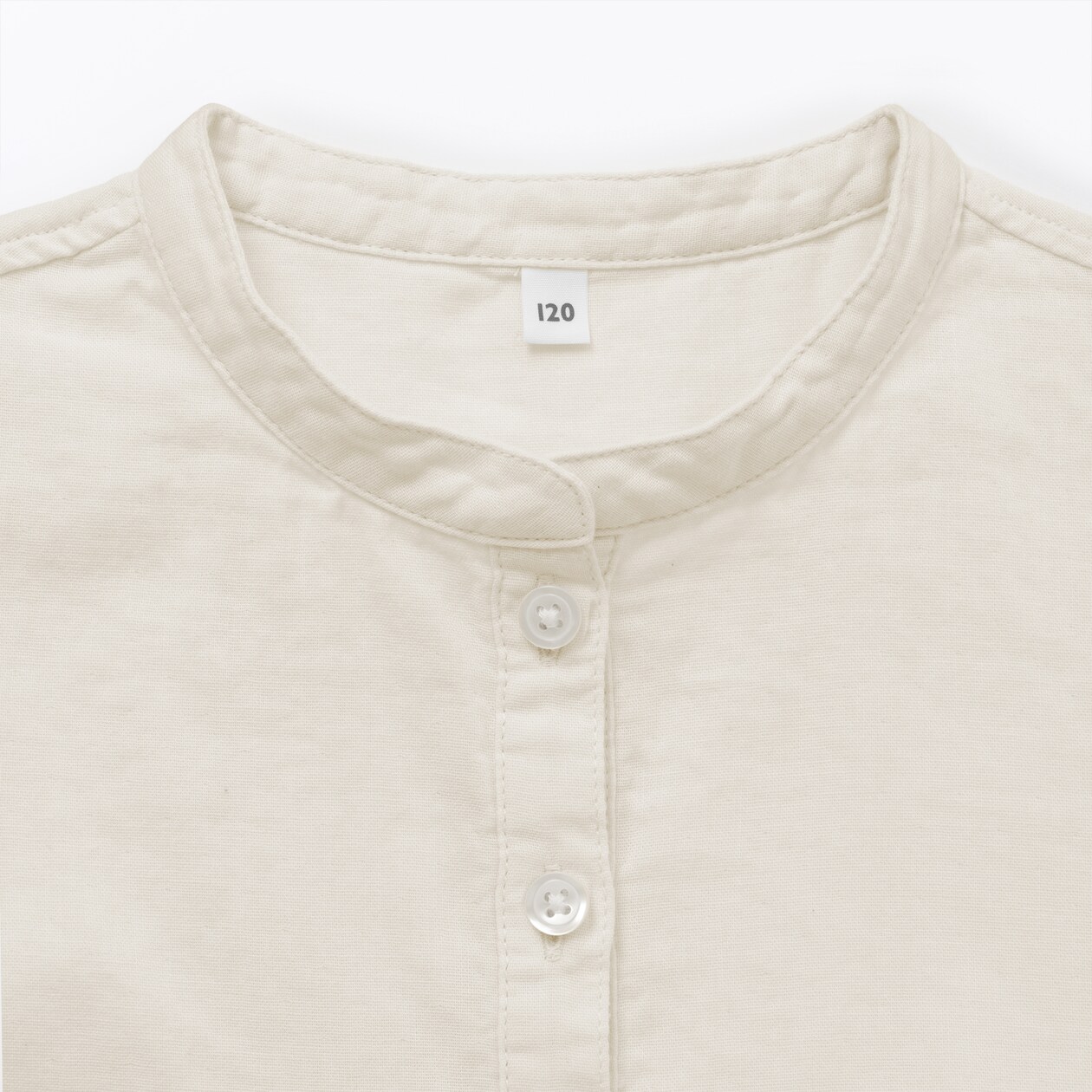 キッズ　二重ガーゼ長袖ワンピース