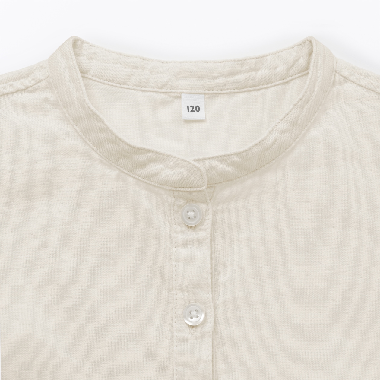 キッズ　二重ガーゼ長袖ワンピース