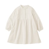 キッズ　二重ガーゼ長袖ワンピース