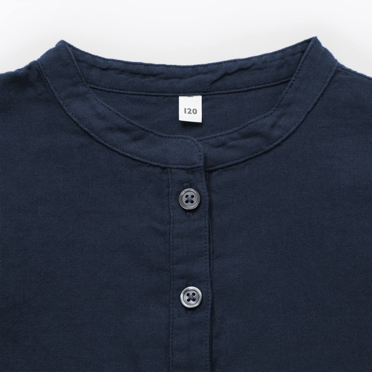 キッズ　二重ガーゼ長袖ワンピース