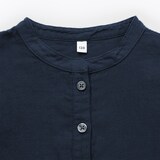 キッズ　二重ガーゼ長袖ワンピース