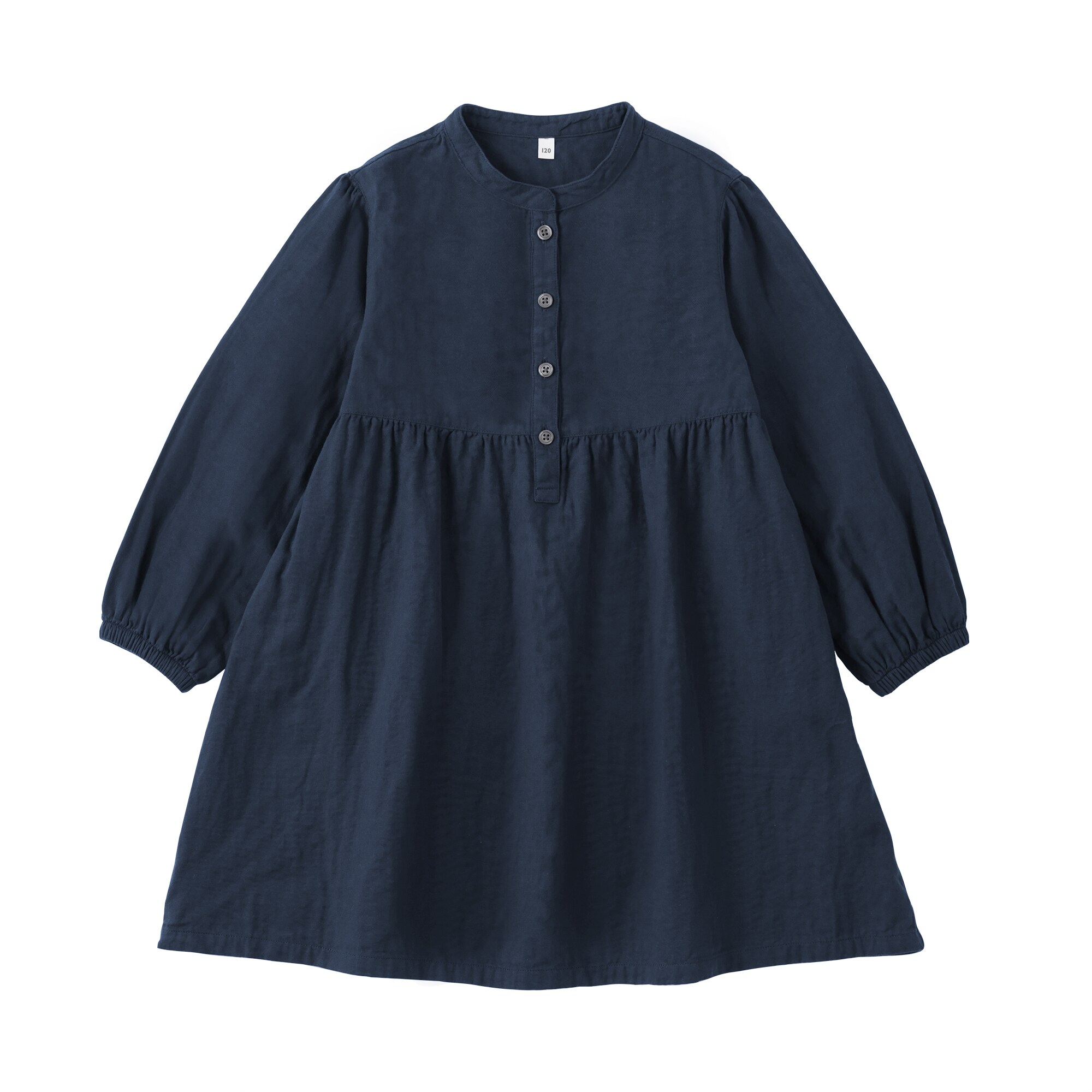 キッズ 二重ガーゼ長袖ワンピース | 無印良品