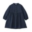 キッズ　二重ガーゼ長袖ワンピース
