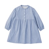 キッズ　二重ガーゼ長袖ワンピース