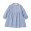 キッズ　二重ガーゼ長袖ワンピース