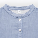 キッズ　二重ガーゼ長袖ワンピース