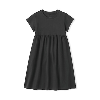 【４月上旬発売予定】キッズ　涼感ＵＶカットクルーネック半袖ワンピース