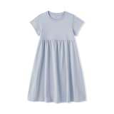 キッズ　涼感ＵＶカットクルーネック半袖ワンピース
