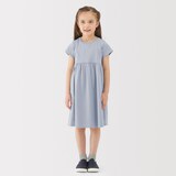 キッズ　涼感ＵＶカットクルーネック半袖ワンピース