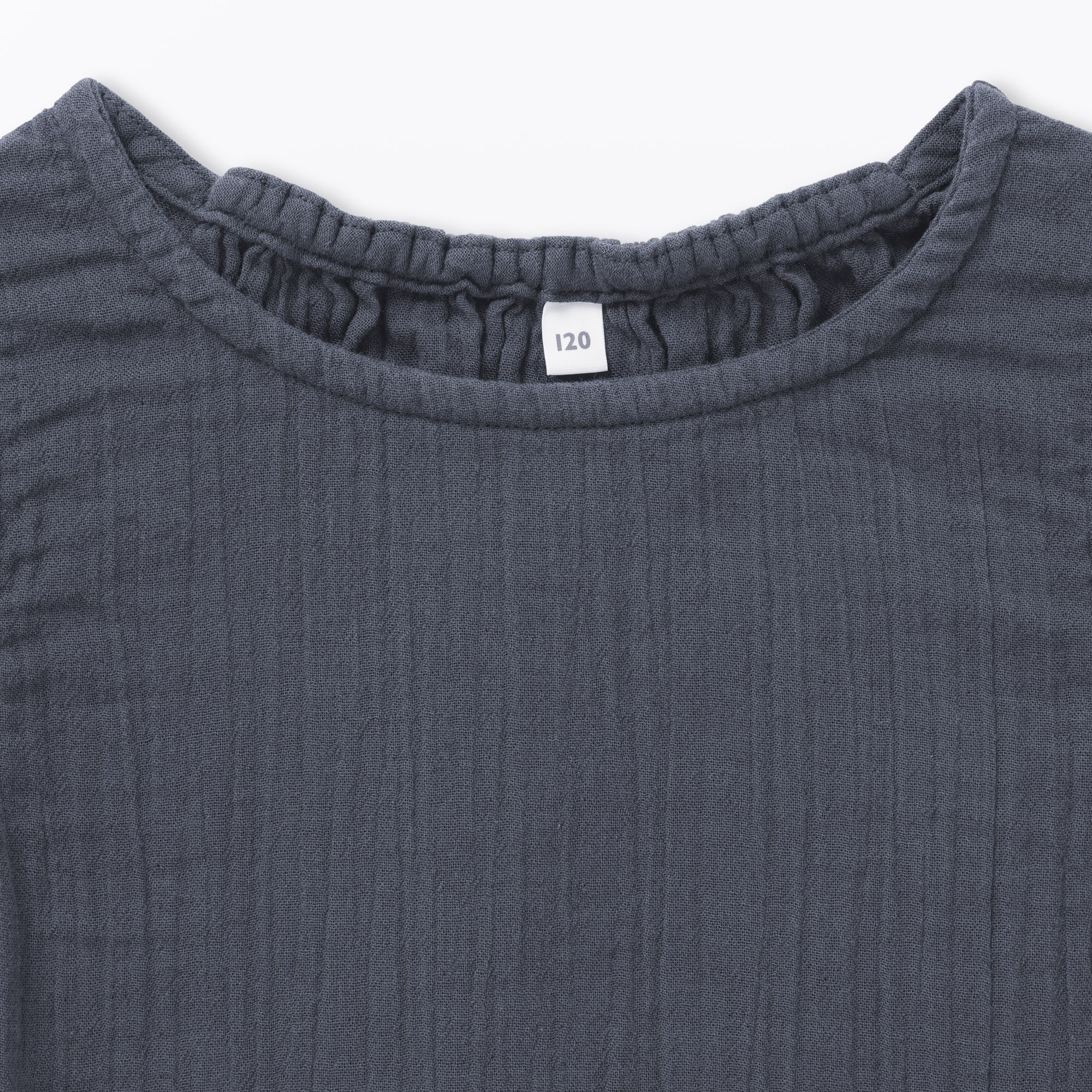 キッズ　楊柳ガーゼスリーブレスワンピース