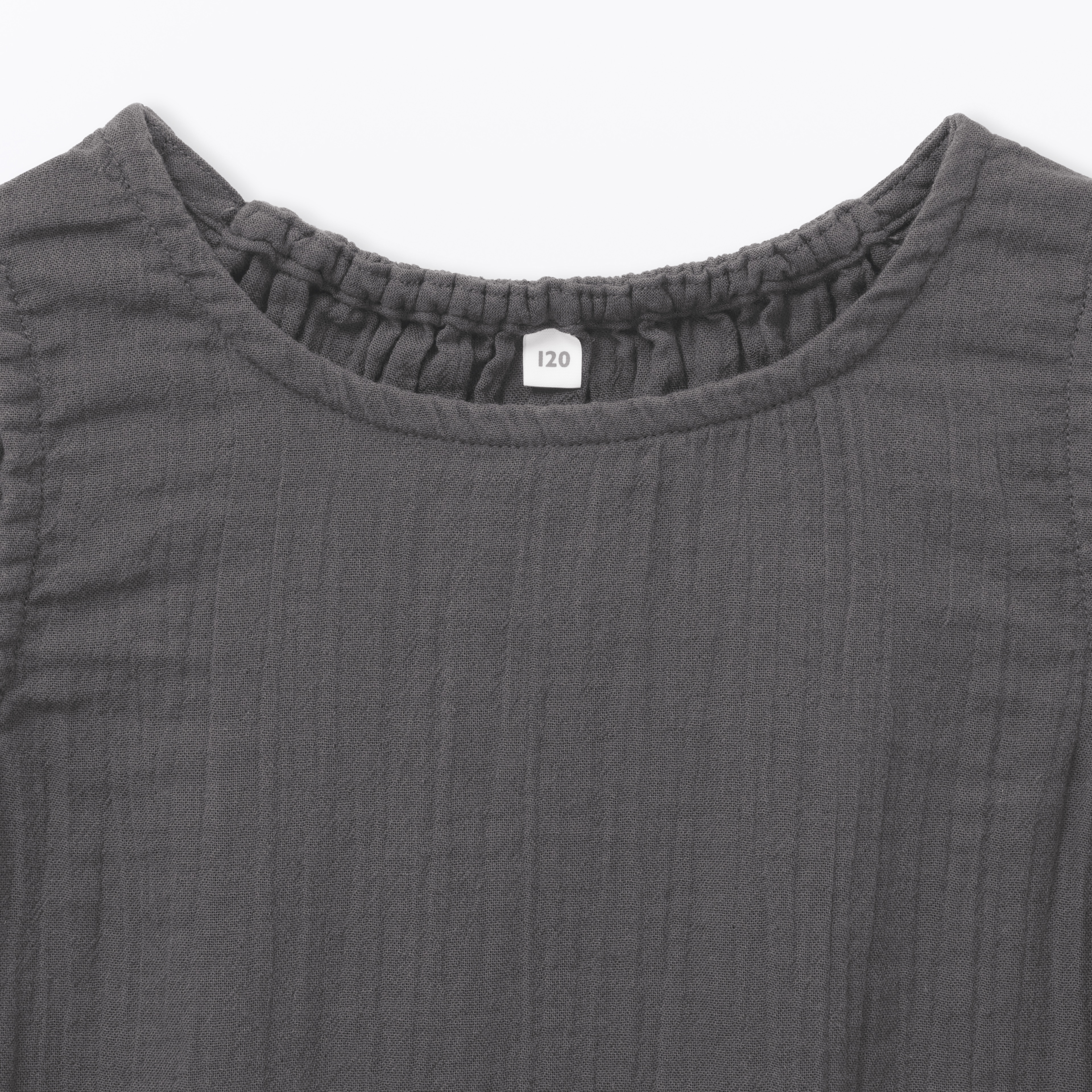 キッズ　楊柳ガーゼスリーブレスワンピース