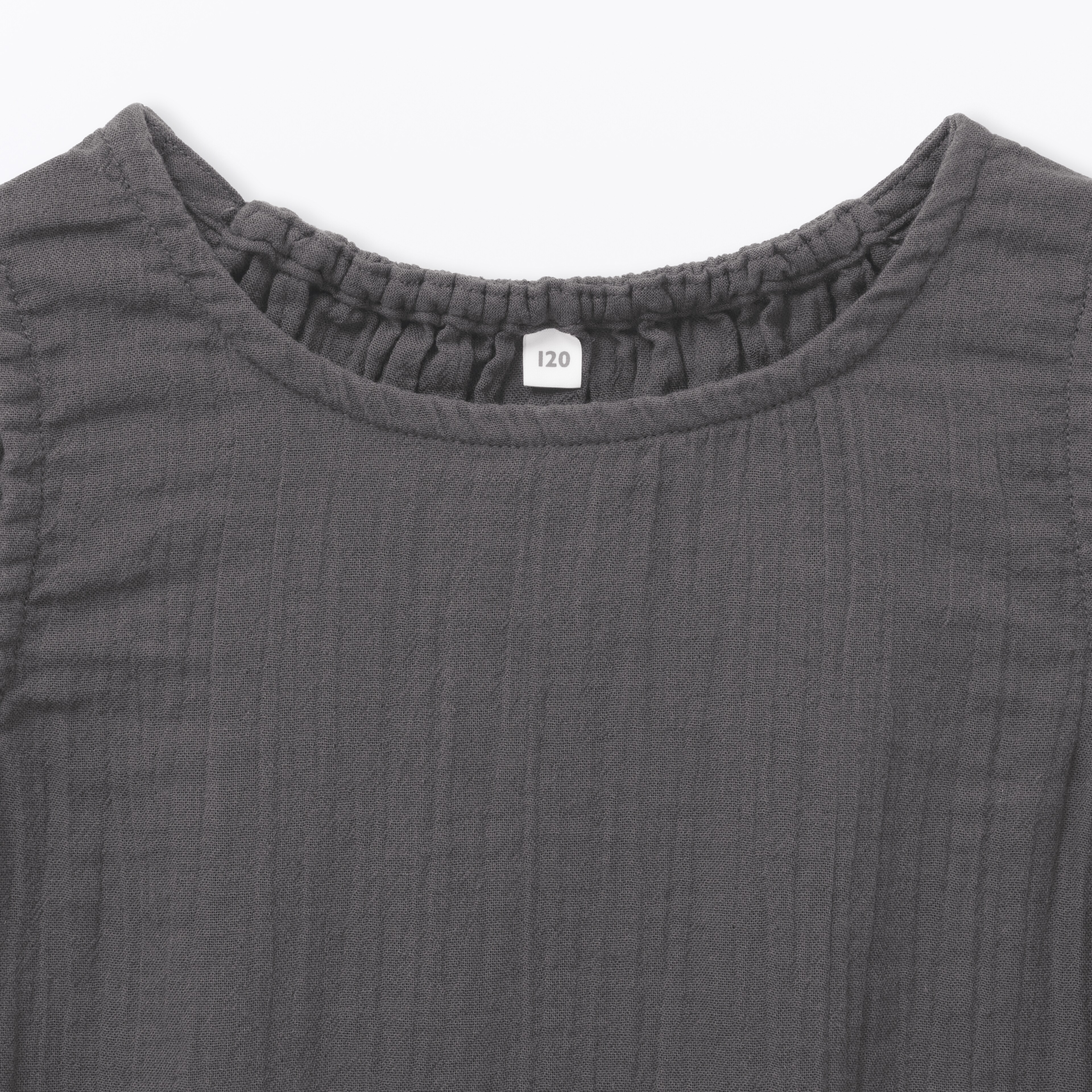 キッズ　楊柳ガーゼスリーブレスワンピース