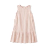 キッズ　楊柳ガーゼスリーブレスワンピース