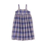 キッズ　マドラスチェックキャミソールワンピース