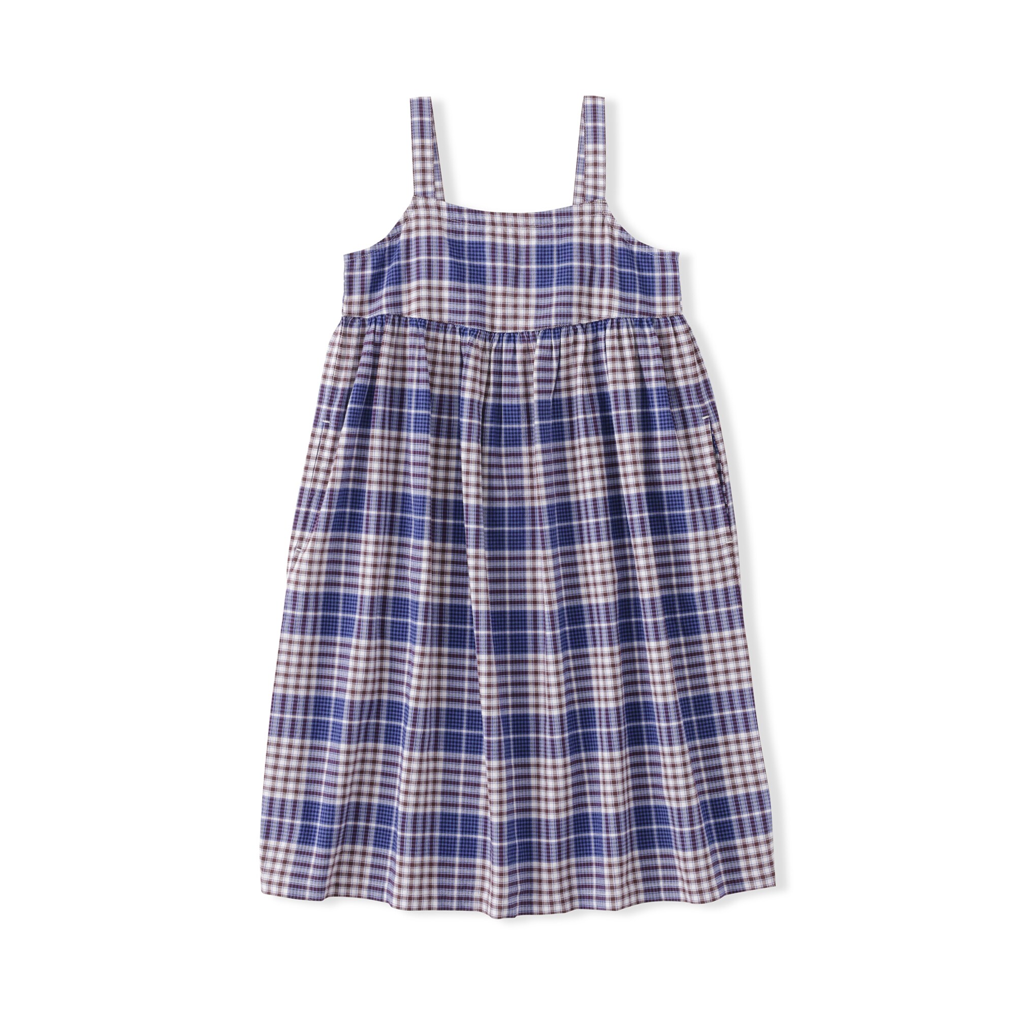 キッズ　マドラスチェックキャミソールワンピース