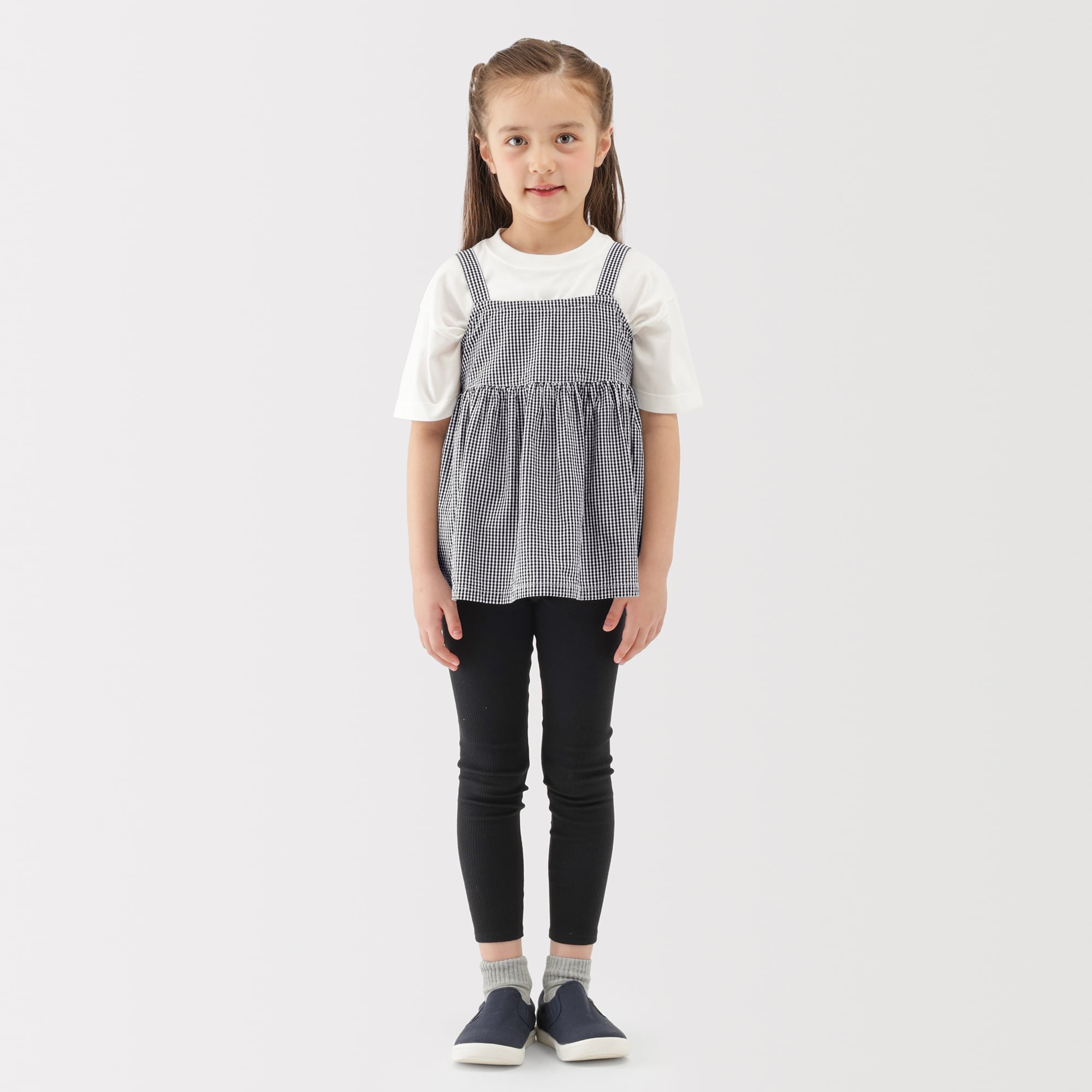 キッズ　涼感サッカーキャミソールブラウス