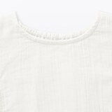 キッズ　楊柳ガーゼフリルスリーブブラウス