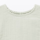 キッズ　楊柳ガーゼフリルスリーブブラウス