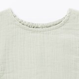 キッズ　楊柳ガーゼフリルスリーブブラウス